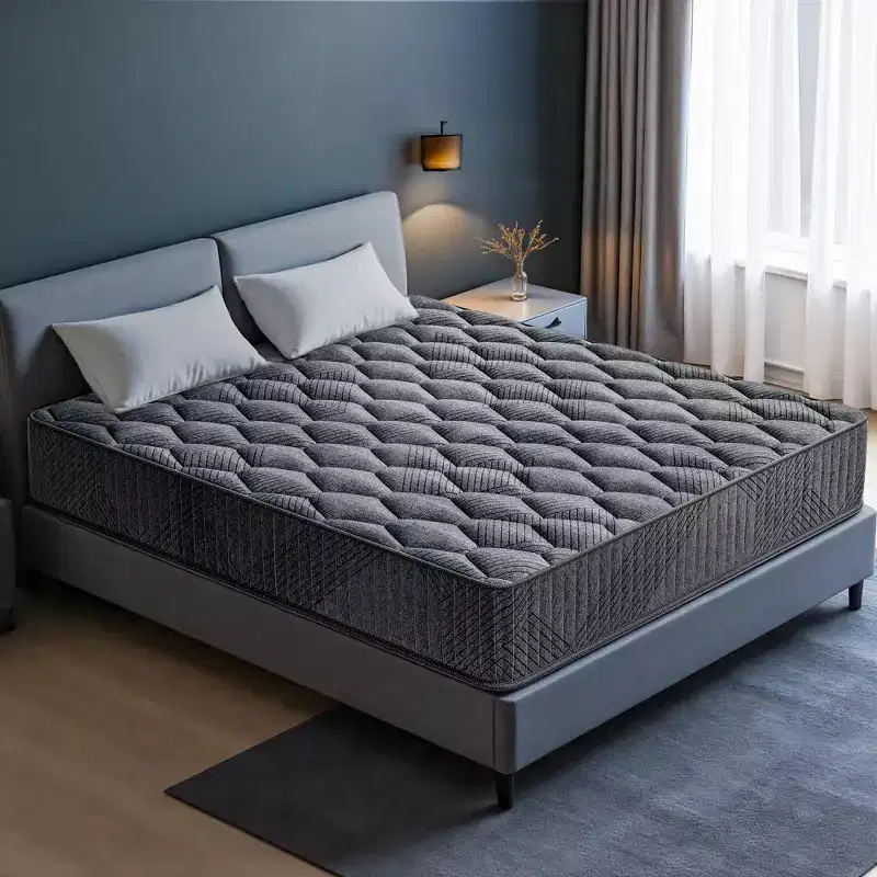Hybrid Mattress Medium Cooling Memory Foam Bed-in-a-Box White
