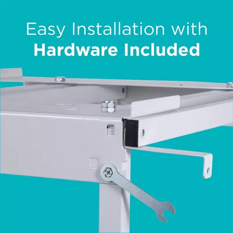 Washer Dryer Stacking Rack Stand Steel Space-Saving Anti-Tip Bracket Portable Laundry