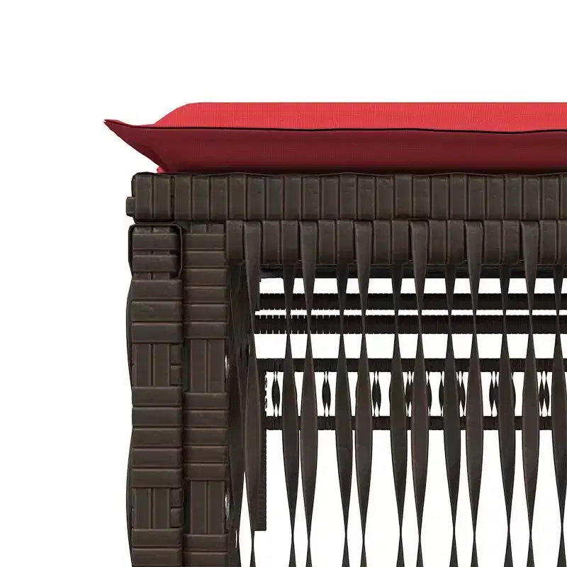 vidaXL Patio Sun Lounger PE rattan Large Multi-Position Backrest