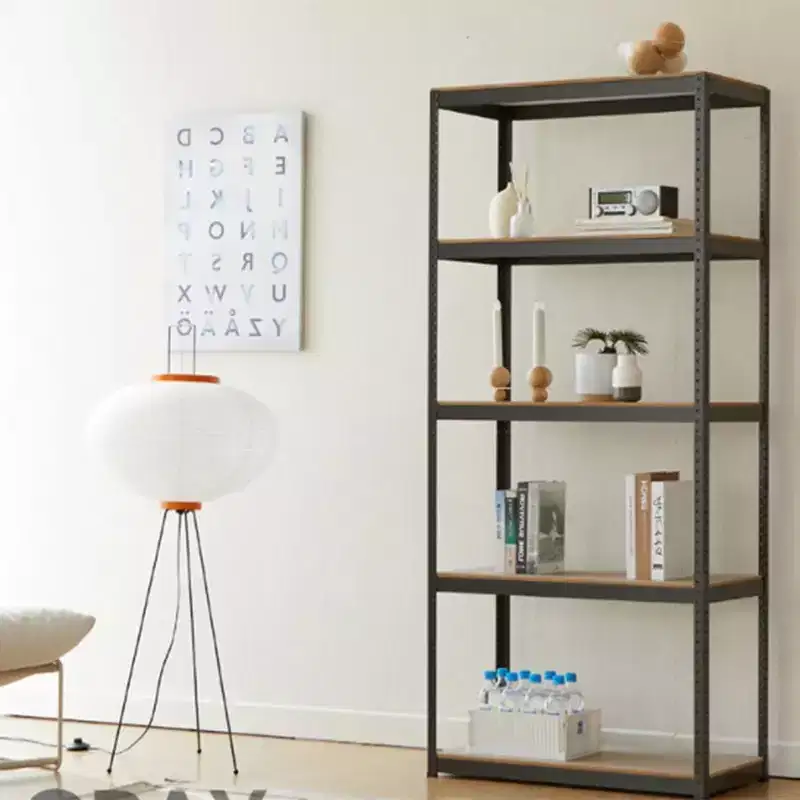 5-Tier Metal Storage Rack, Silver, Adjustable Shelving, 1-Person Setup