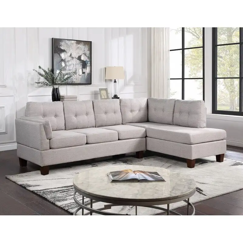 Dalia 97-inch Modern Sectional Sofa with Left Facing Chaise - 97W x 64.5D x 34H