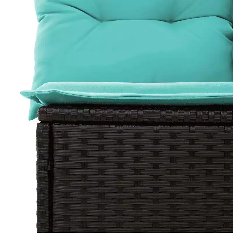 vidaXL Modular Garden Sofa Set with Cushions and Adjustable Design