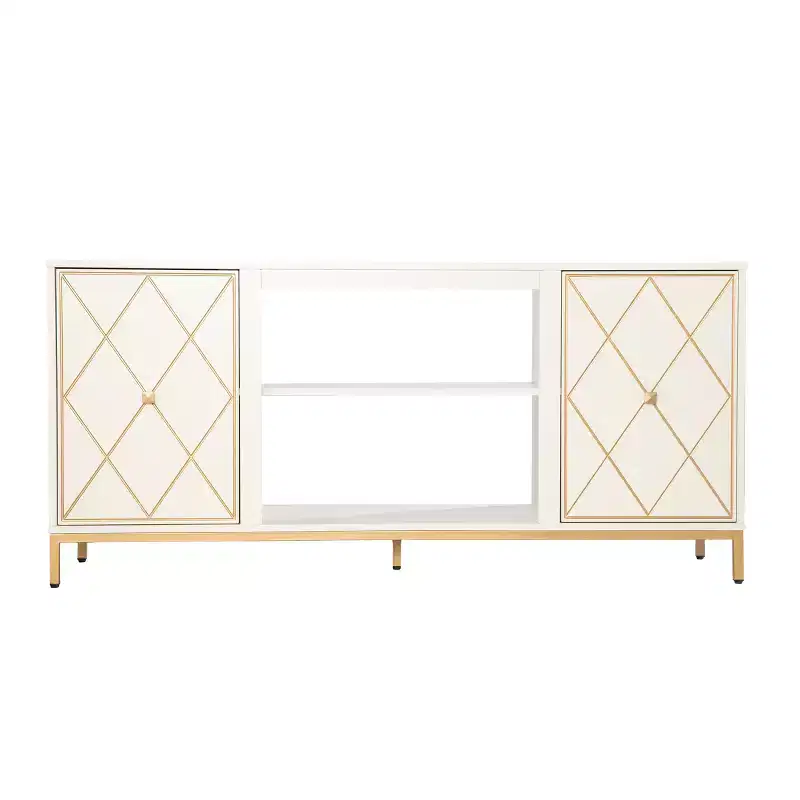 Marradi Media Console with Storage - Off-White - SEI