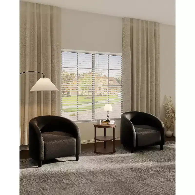 Velvet Accent Barrel Chair, Upholstered Club Chair with Armrests and Soft Padded Seat for Living Room, Bedroom, or Study