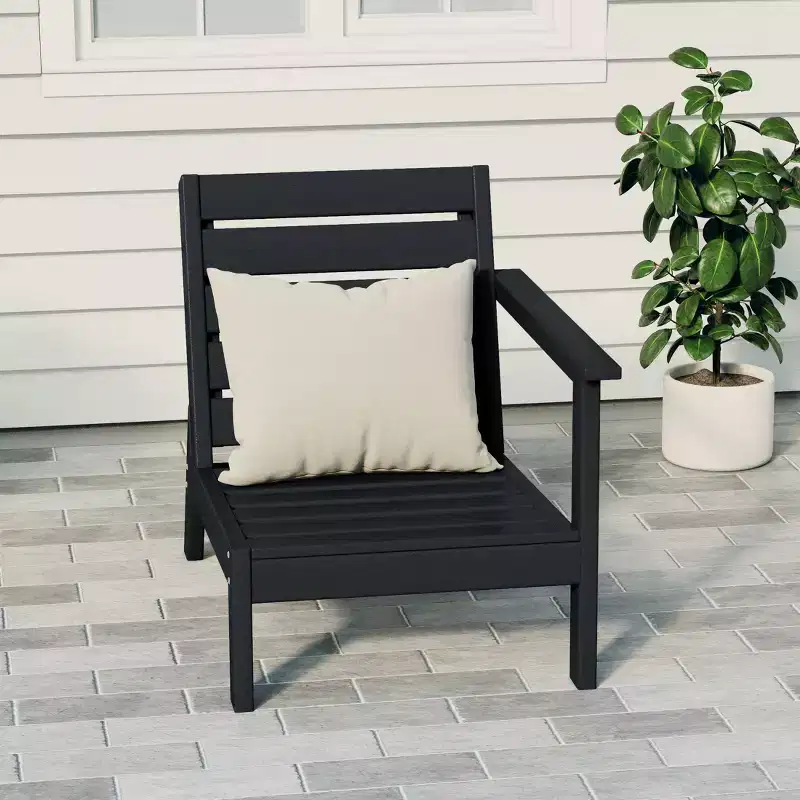 WestinTrends Avalon Outdoor Patio HDPE Right Arm Facing Deep Seating Corner Chair