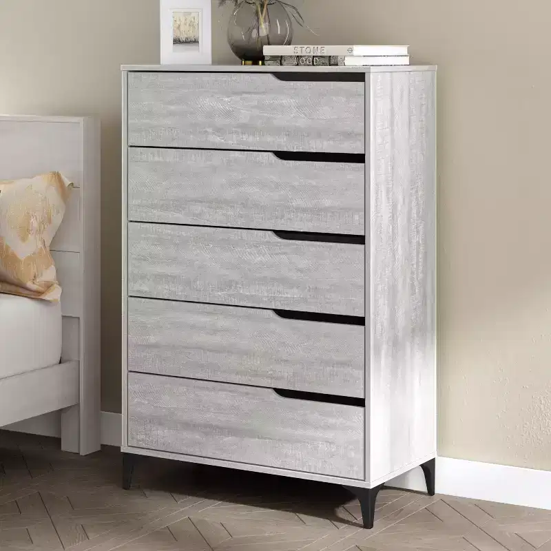 Galano 5-Drawer Dresser with Metal Slides 30.7 W  15.6 D  46.4 H
