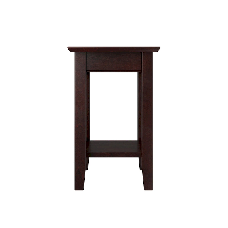 AFI Mission Chair Side Table Set of 2 with Built-in Charger