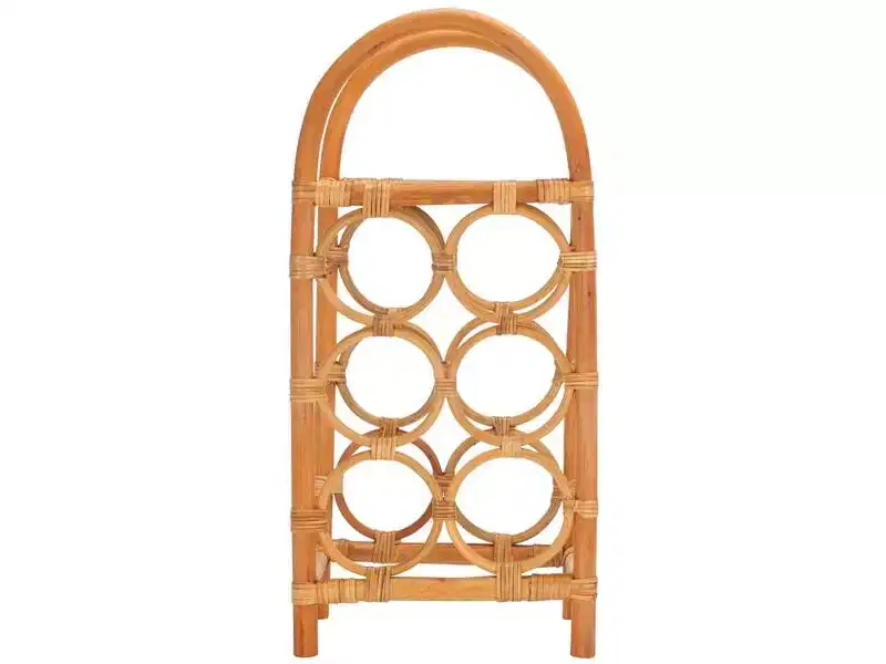 Lyza Rattan Bottle Rack - STG1800 - Natural - Safavieh