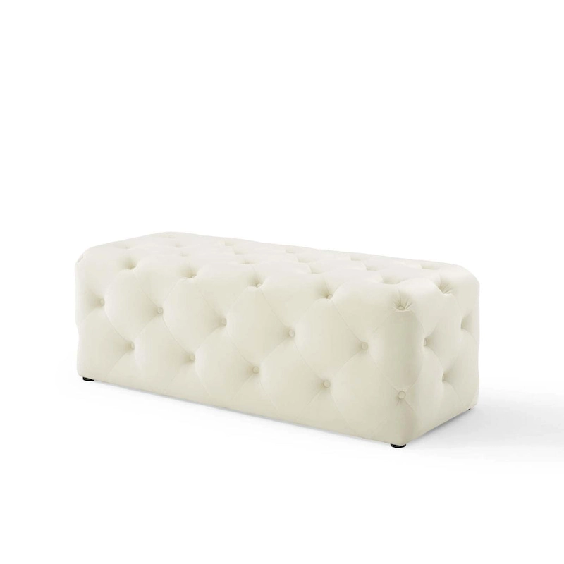 Carson Carrington Ullervad 48-inch Button Tufted Entryway Velvet Bench