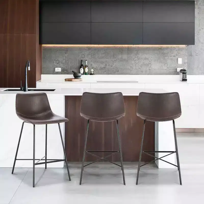Poly & Bark Set of 2 24 High Paxton Counter Height Barstools