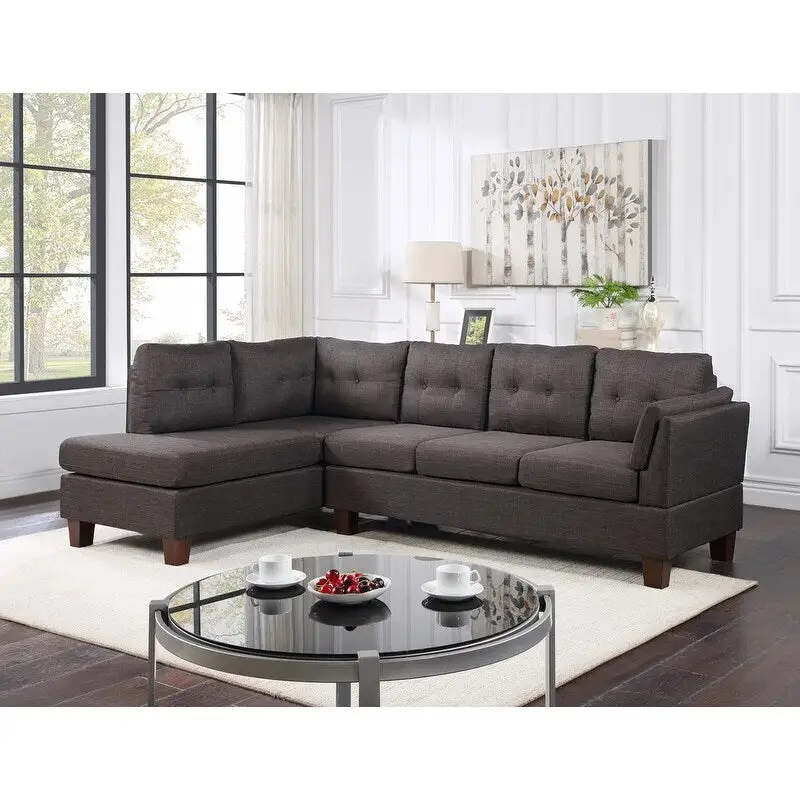 Dalia 97-inch Modern Sectional Sofa with Left Facing Chaise - 97W x 64.5D x 34H