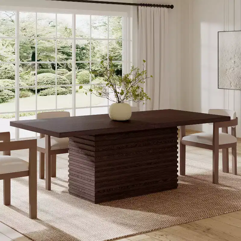 Espresso / Light Natural / Walnut Rectangular 6-Seater Dining Table