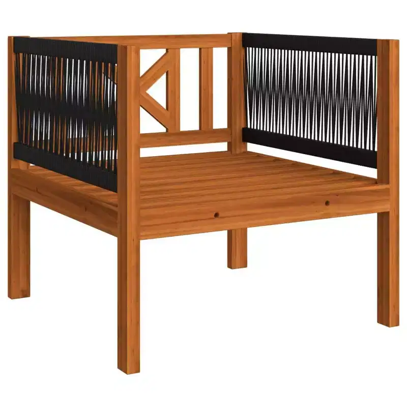 vidaXL Garden Lounge Set Cream, Natural Wood Solid Acacia wood Standard