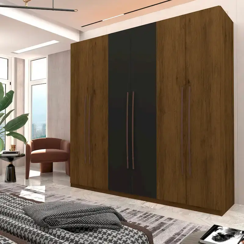Modern Freestanding Wardrobe Armoire Clo