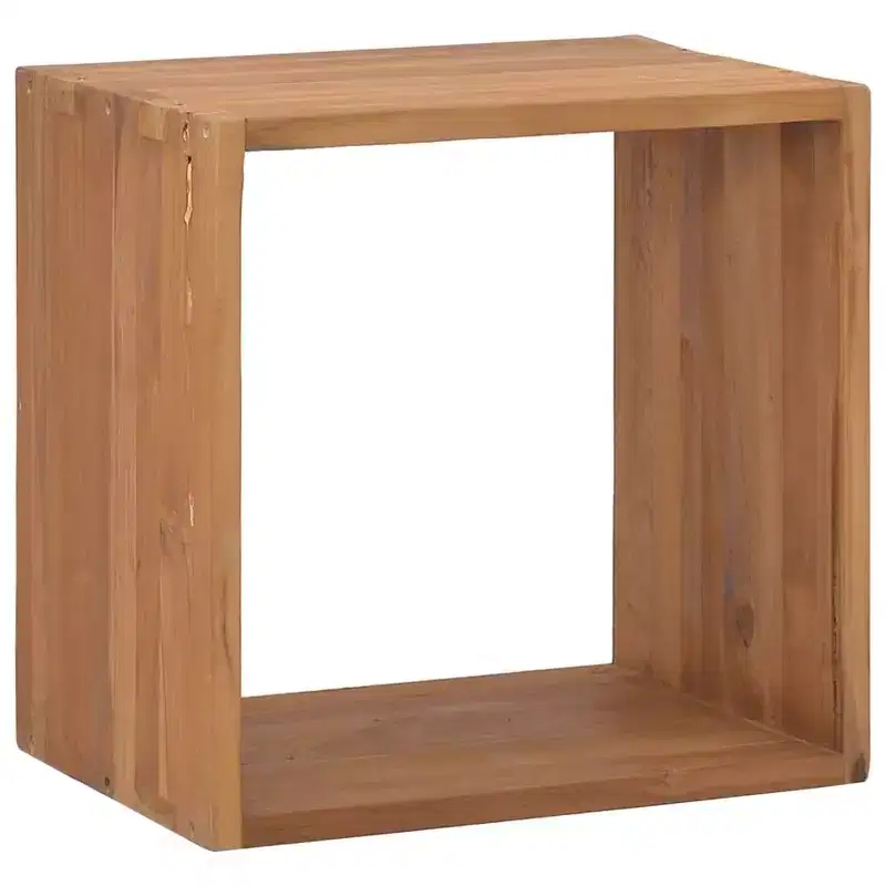 Bedside Cabinet Warm Natural Wood Solid Teak Wood Bedside Cabinet
