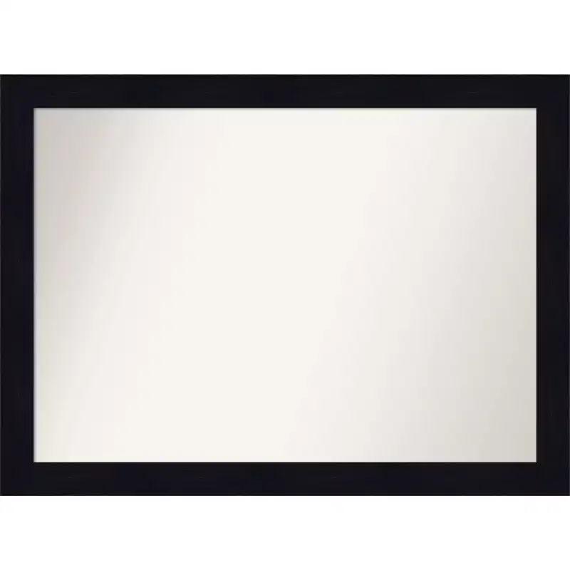 42" x 31" Non-Beveled Shiplap Navy Wood Bathroom Wall Mirror - Amanti Art: Modern Rectangle, Wall Mount