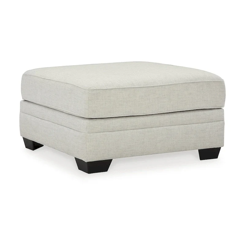 Huntsworth Gray Oversized Accent Ottoman