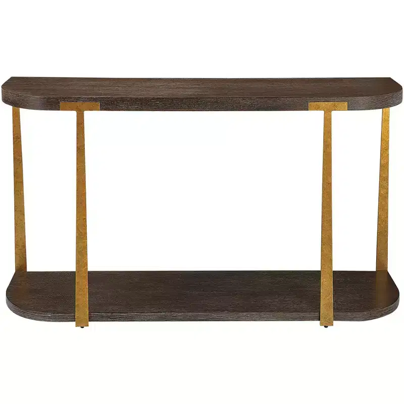 Uttermost Palisade 54 Wide Coffee Wood Console Table