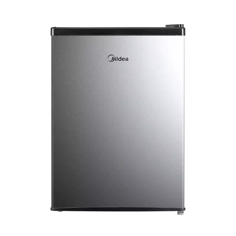 Midea 2.4 cu ft Compact Refrigerator: Energy Star Certified Dorm Fridge, Freestanding, Silver, Reversible Door
