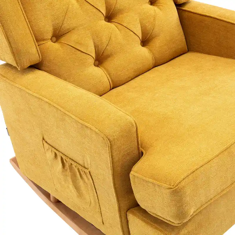 Modern 33.8 Tufted Rocking Chair