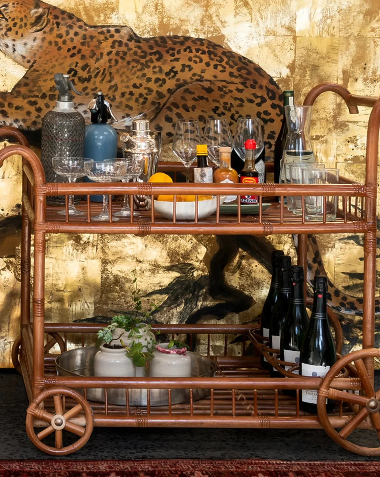 Dolly's Rattan Trolley