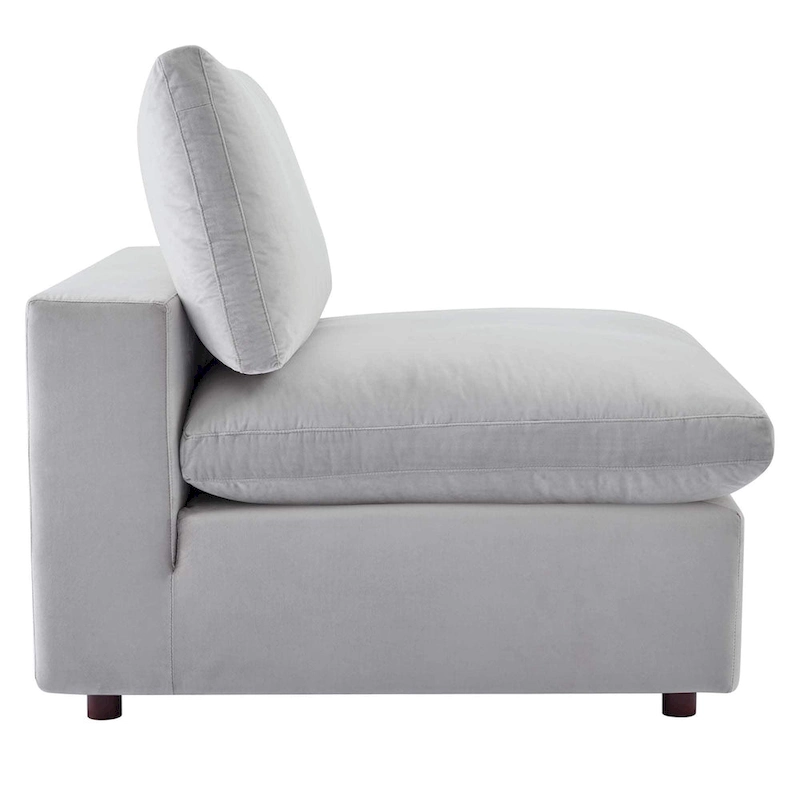 Commix Down Filled Overstuffed Velvet 6-Piece Sectional Sofa