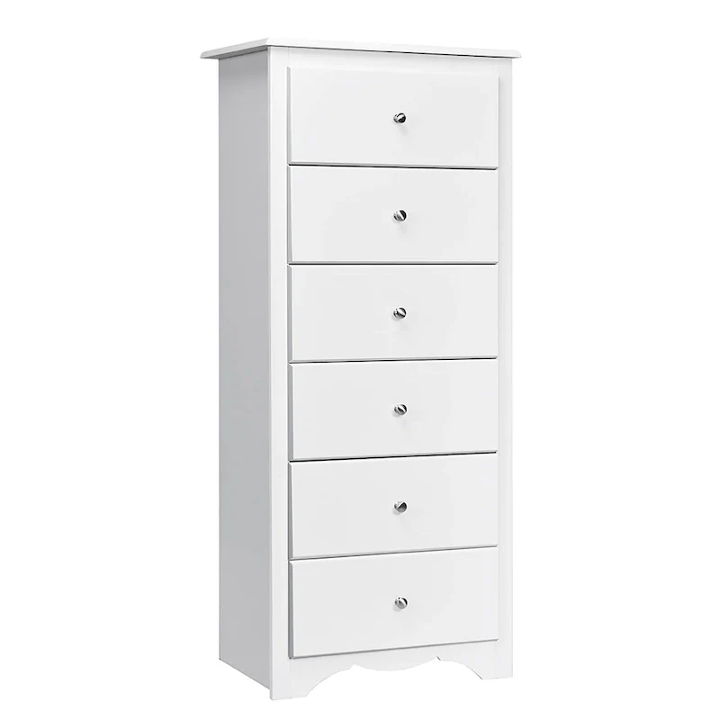 6 Drawer Chest Wooden Dresser Clothes Organizer Bedroom