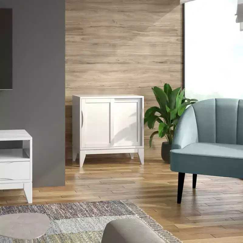 Low Storage Cabinet – White
