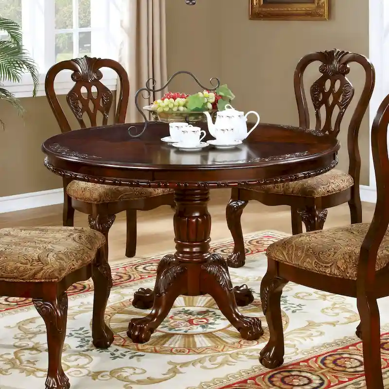 Formal Brown Cherry 48-inch Dining Table