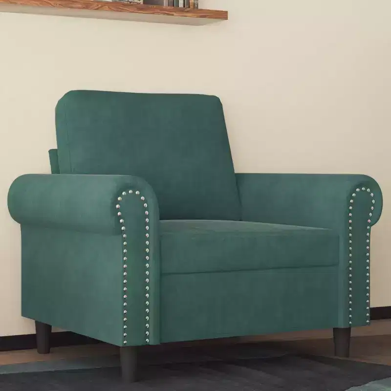 Sofa Chair Accent Upholstered Club Armchair for Living Room Velvet
