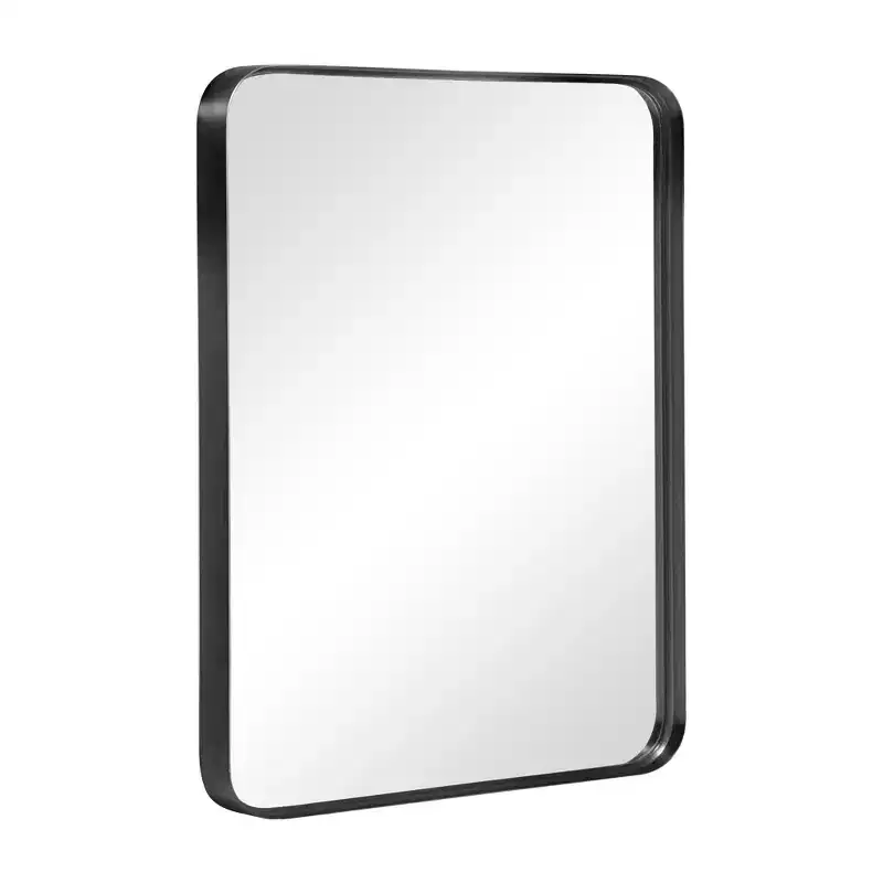 Wall Mounted Rectangle Metal Framed Bathroom Vanity Mirror