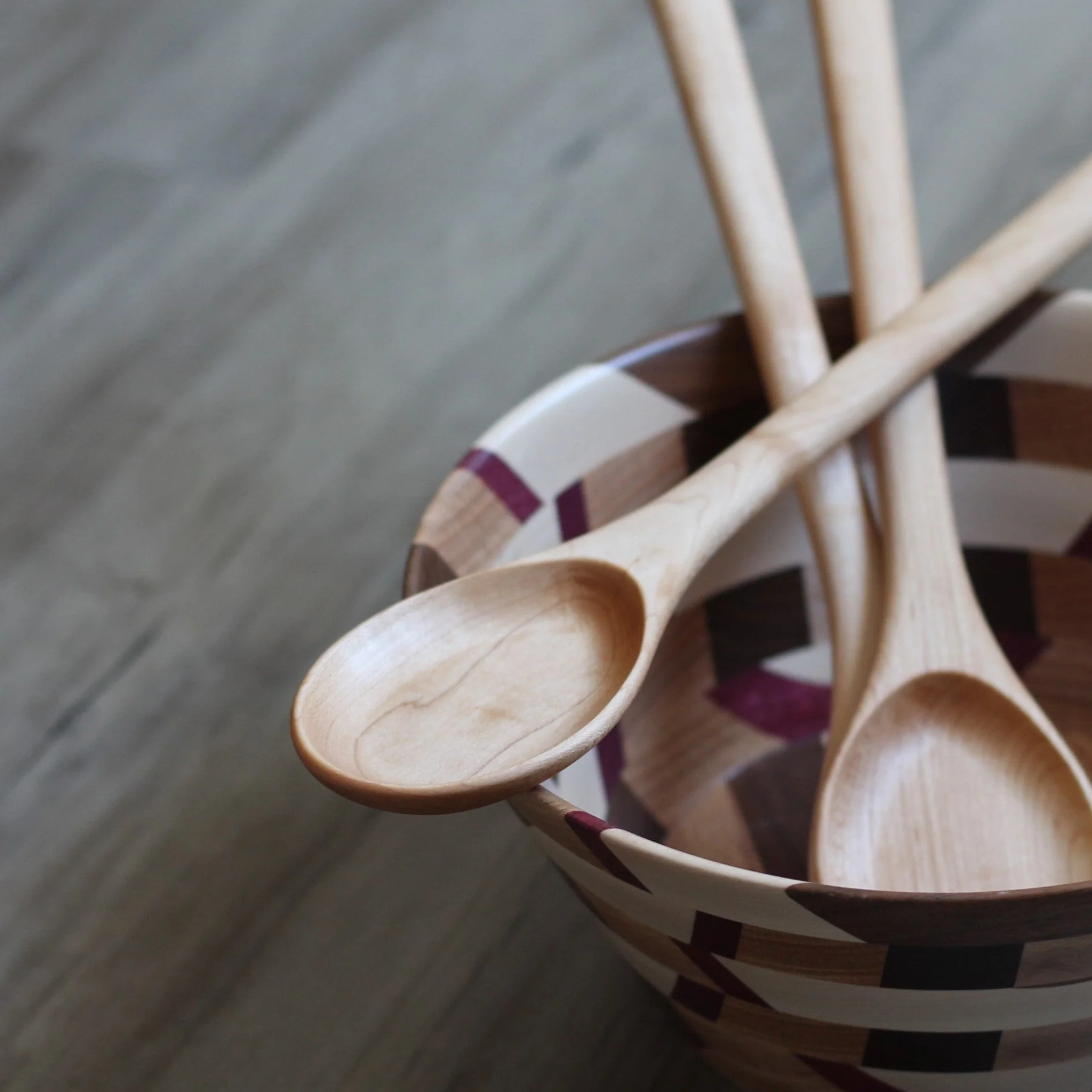 Handmade Wooden Long Spoon