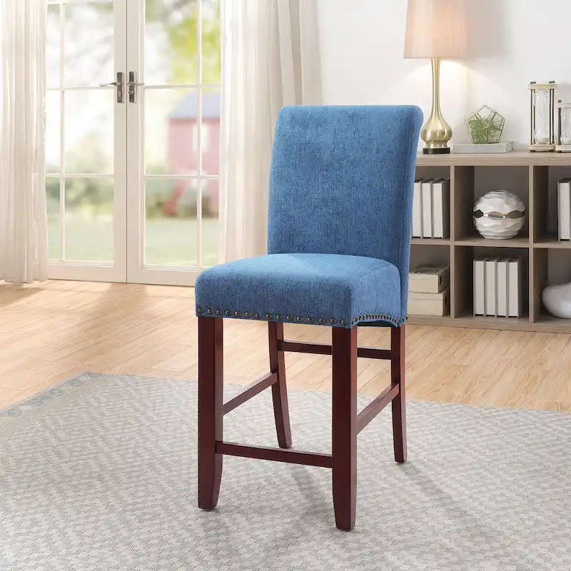 24 Parsons Barstool with Nailheads