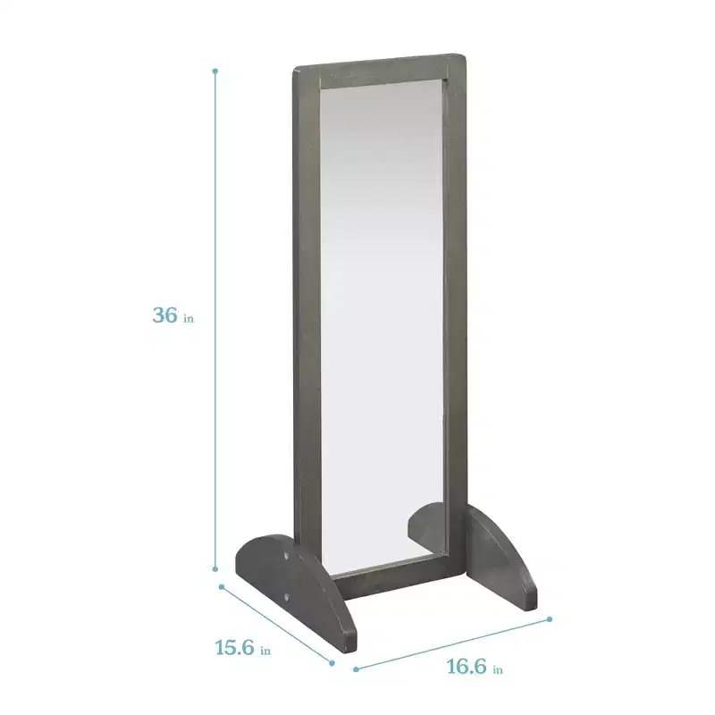 ECR4Kids Toddler Wooden Single-Sided Bi-Directional Mirror, Kids Furniture