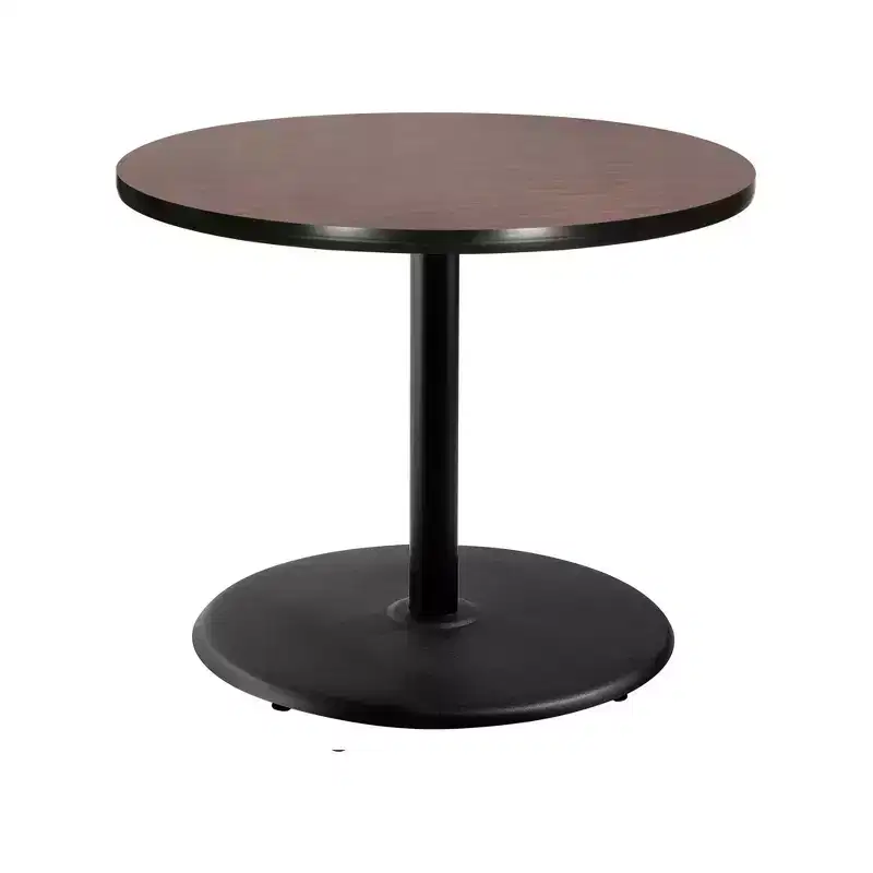 Hampden Furnishings 30" Bennet Collection Round Dining Table Black/Mahogany