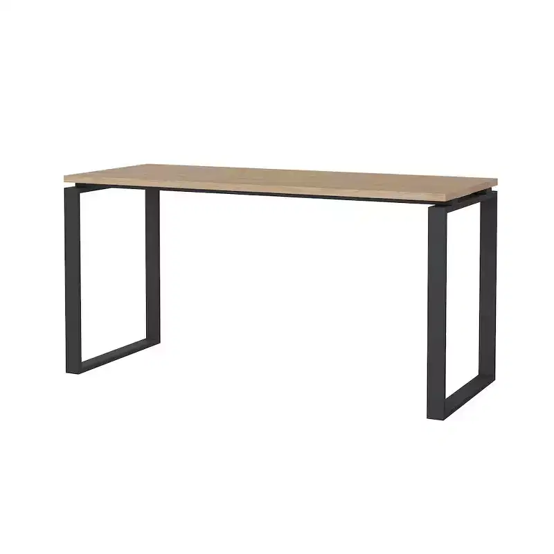 Hickory/Matte Grey, Writing Desk, 59 in., 1-Person