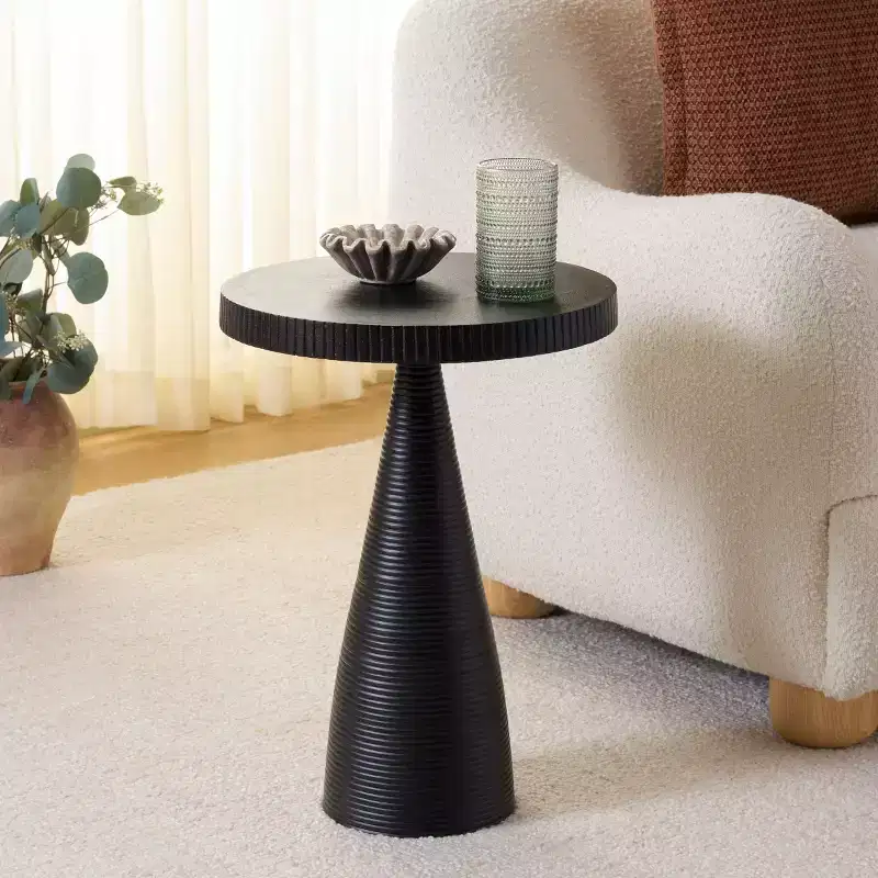 Champeaux Round Accent Table - FOX5527 - Safavieh Couture