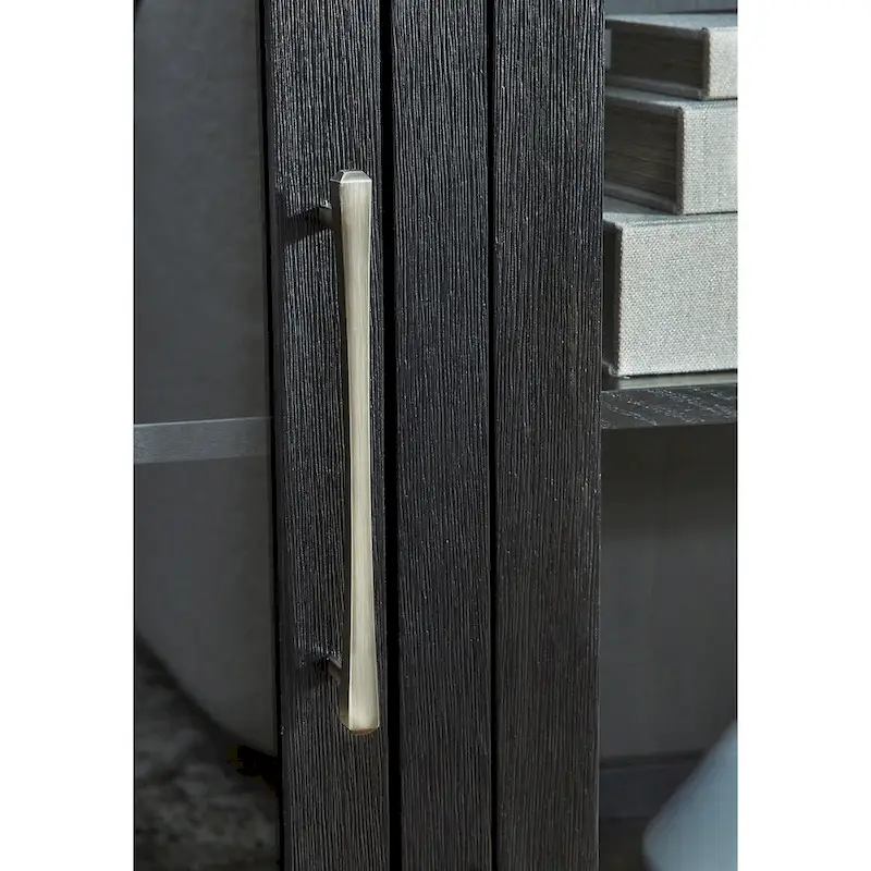 Signature Design by Ashley Rowanbeck Black/Gray Dining Server - 74.13 W x 17.13 D x 35.13 H
