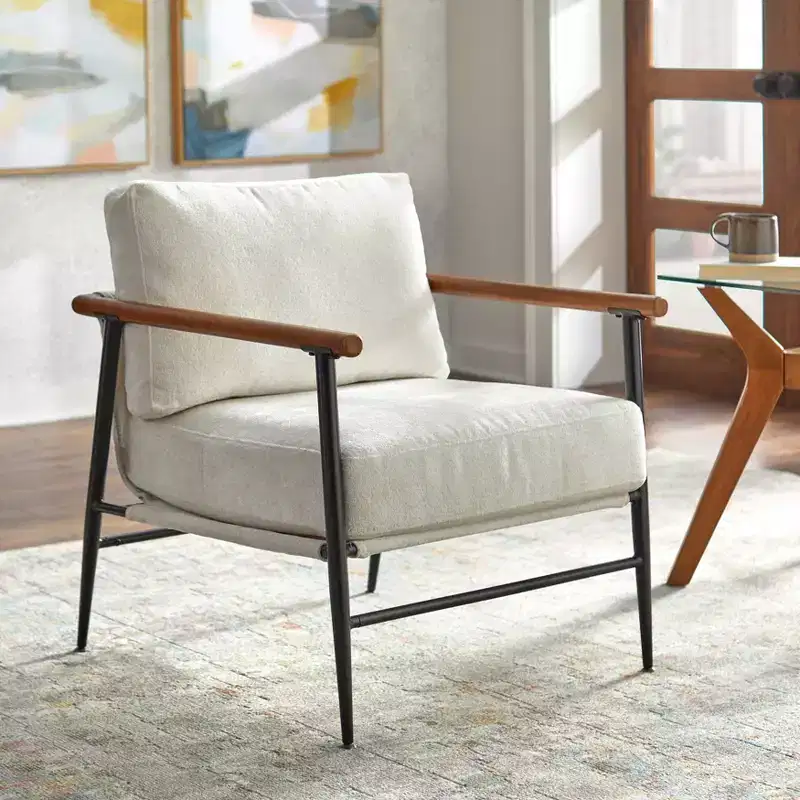Mid-Century Modern Accent Chair | Upholstered Living Room Chair