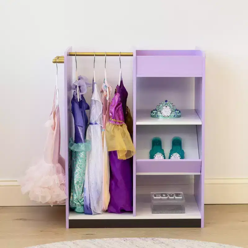 Humble Crew Kids' Dress Up Storage with Mirror Purple