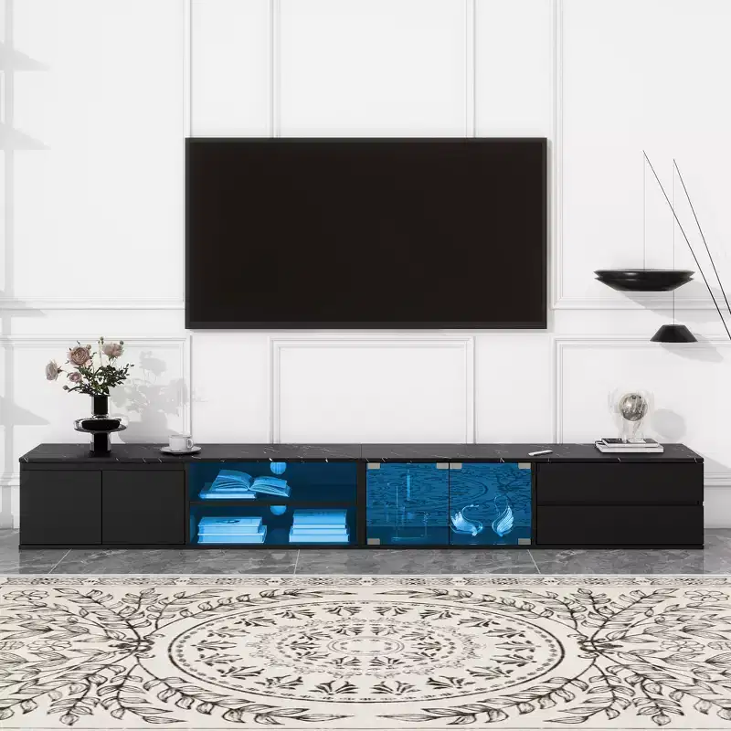 APP Controlled LED TV Stand for TVs Up to 105