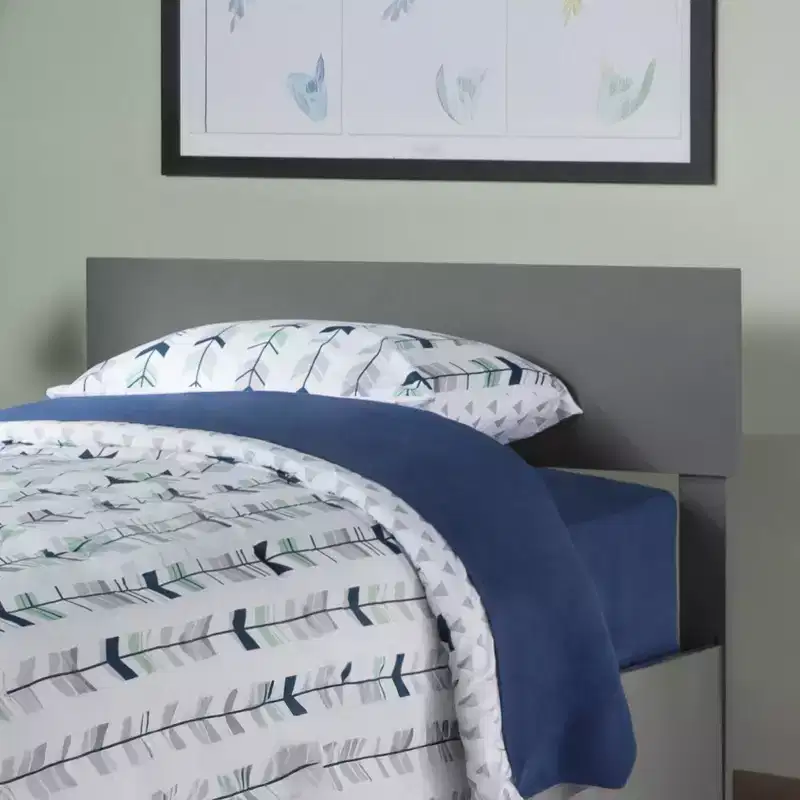 Freestanding Solid Wood Panel Headboard with Bed Frame, Multiple Sizes & Finishes