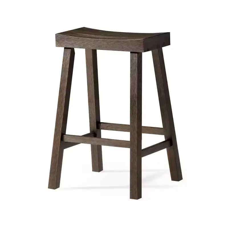 Backless Wooden Counter Stool 27