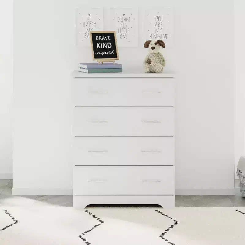 4-Drawer Kids Dresser with Anti-Tip System