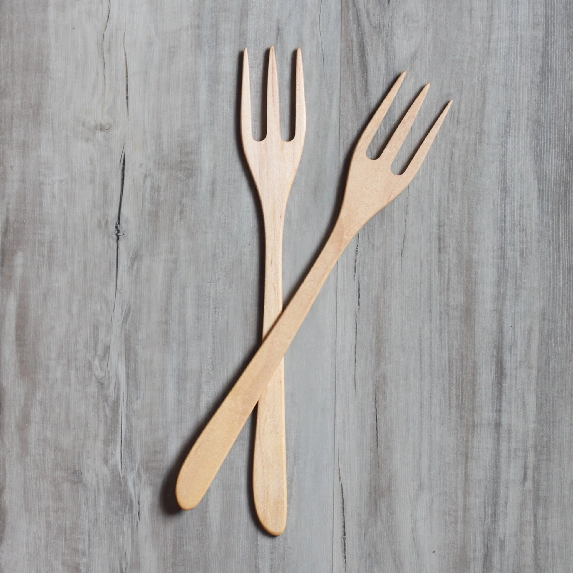 Handmade Wooden Thin Fork