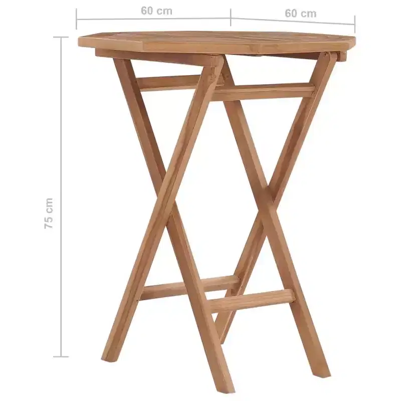 vidaXL Garden Table Teak Teak Hardwood