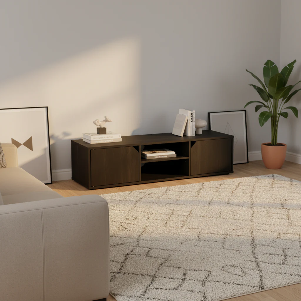 TV Stand with Electric Fireplace for TVs up to 55 Inches