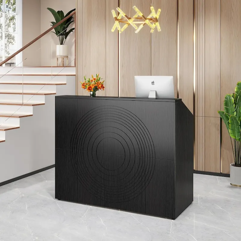 47-Inch Reception Desk with Cable Grommet