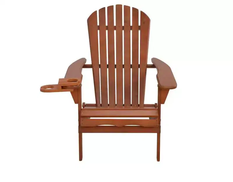 Jiallo Foldable Adirondack Chair with cup holder set of 4