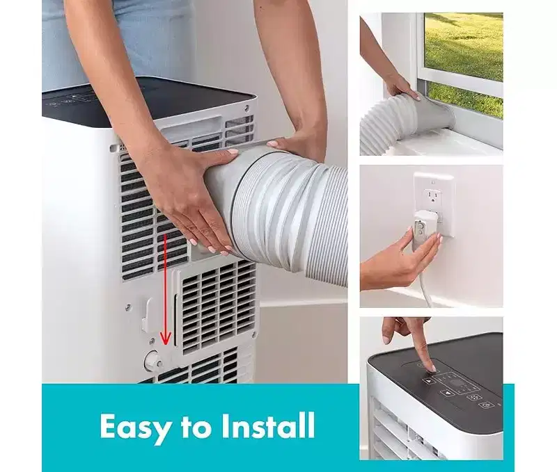 SereneLife 8,000 BTU Portable AC with WiFi, Dehumidifier & Fan